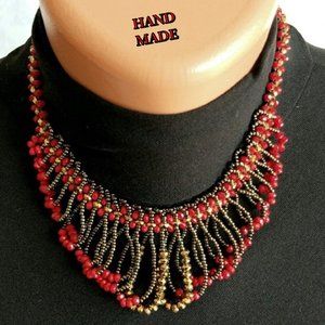 Crystal Necklace Hand Made